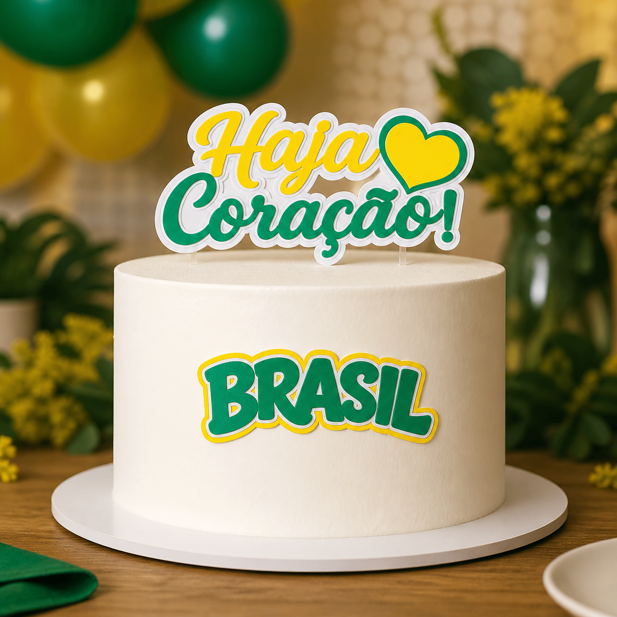 10-HAJA CORACAO Copa do Mundo - Topo de Bolo - Imagem 1