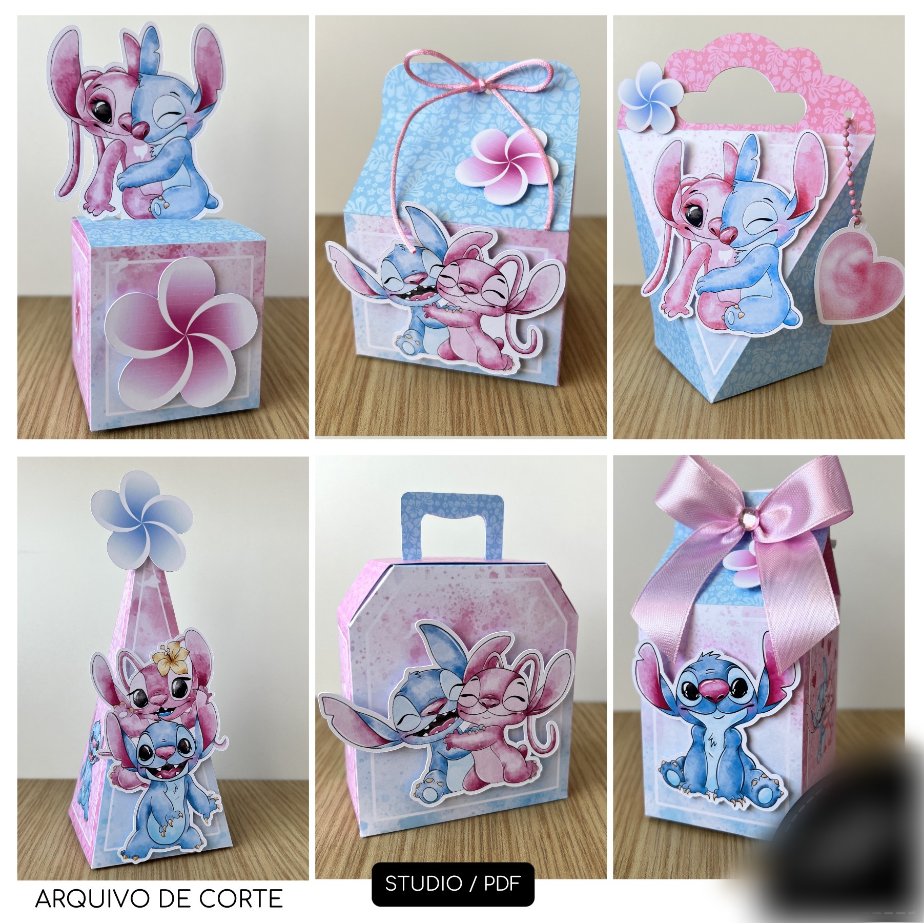 21 - STITCH E ANGEL Stitch - Arquivo de Corte / Festa - Imagem 1