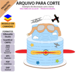 Topo de Bolo - Aviador