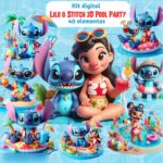 Lilo e Stitch Pool Party - Kit Digital