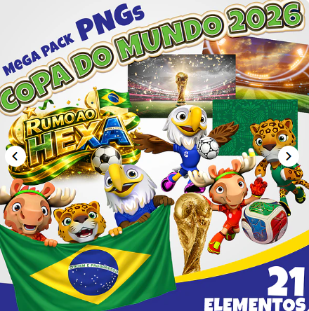 5 - Pack Copa 2026 Copa do Mundo - Kit Digital - Imagem 1