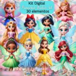 Princesas Fadas - Kit Digital