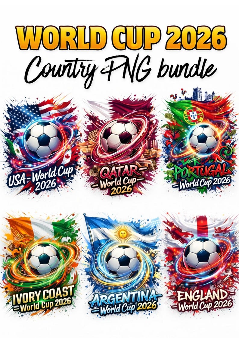 7 - Pack Png World Cup 2026 Copa do Mundo - Kit Digital - Imagem 1
