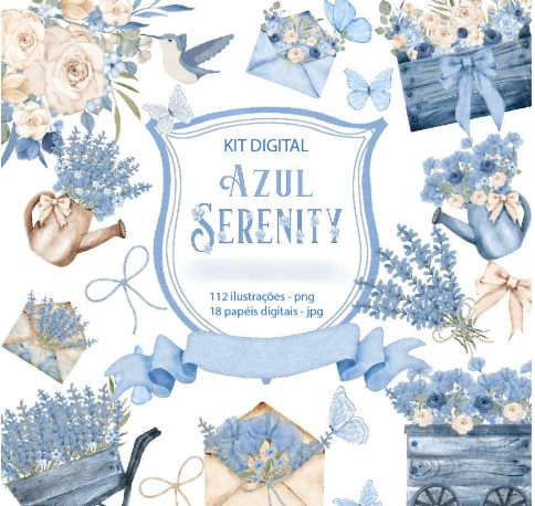 Azul Serenity Azul Serenity - Kit Digital - Imagem 1