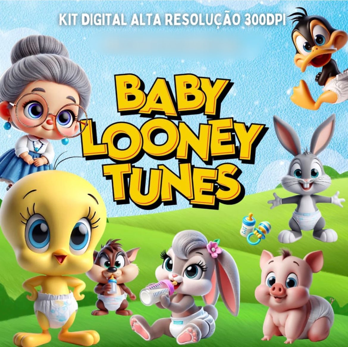 BABY LOONEY TUNES Baby Looney Tunes - Kit Digital - Imagem 1