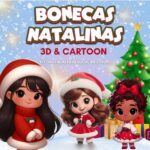 Bonecas Natalinas - Kit Digital