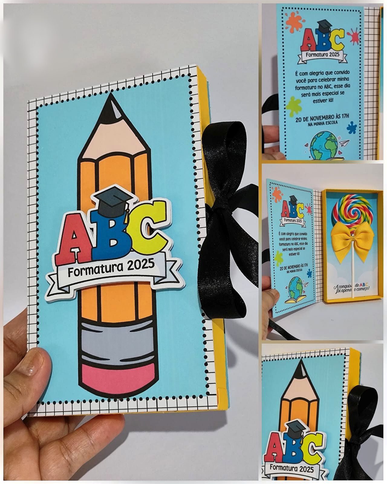CONVITE ABC UNISEX Convite Abc Unissex - Arquivo de Corte - Imagem 1