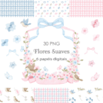 Flores Suaves - Kit Digital