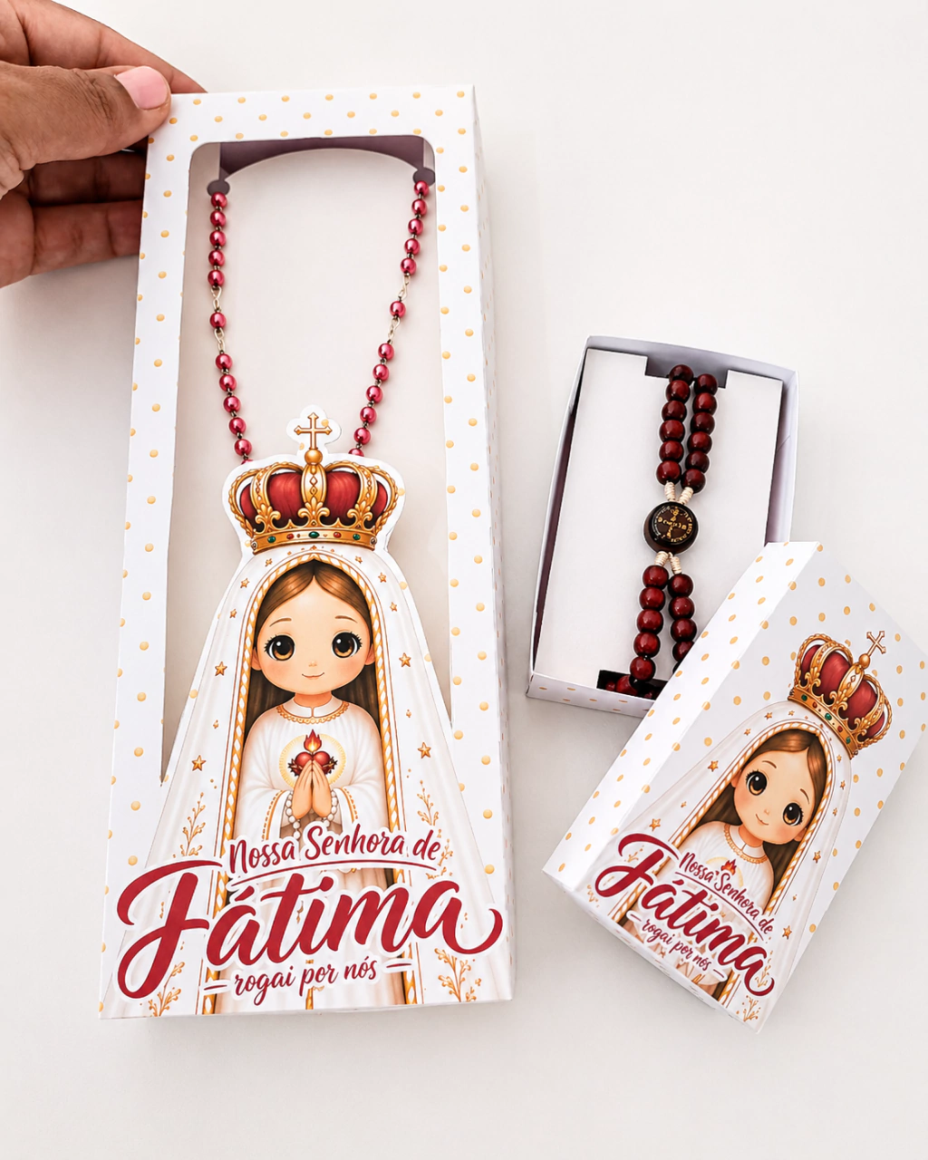 Nossa Senhora de Fátima - Caixa Terço Nossa Senhora de Fátima - Caixa Terço - Imagem 1