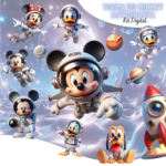Turma do Mickey Astronauta - Kit Digital