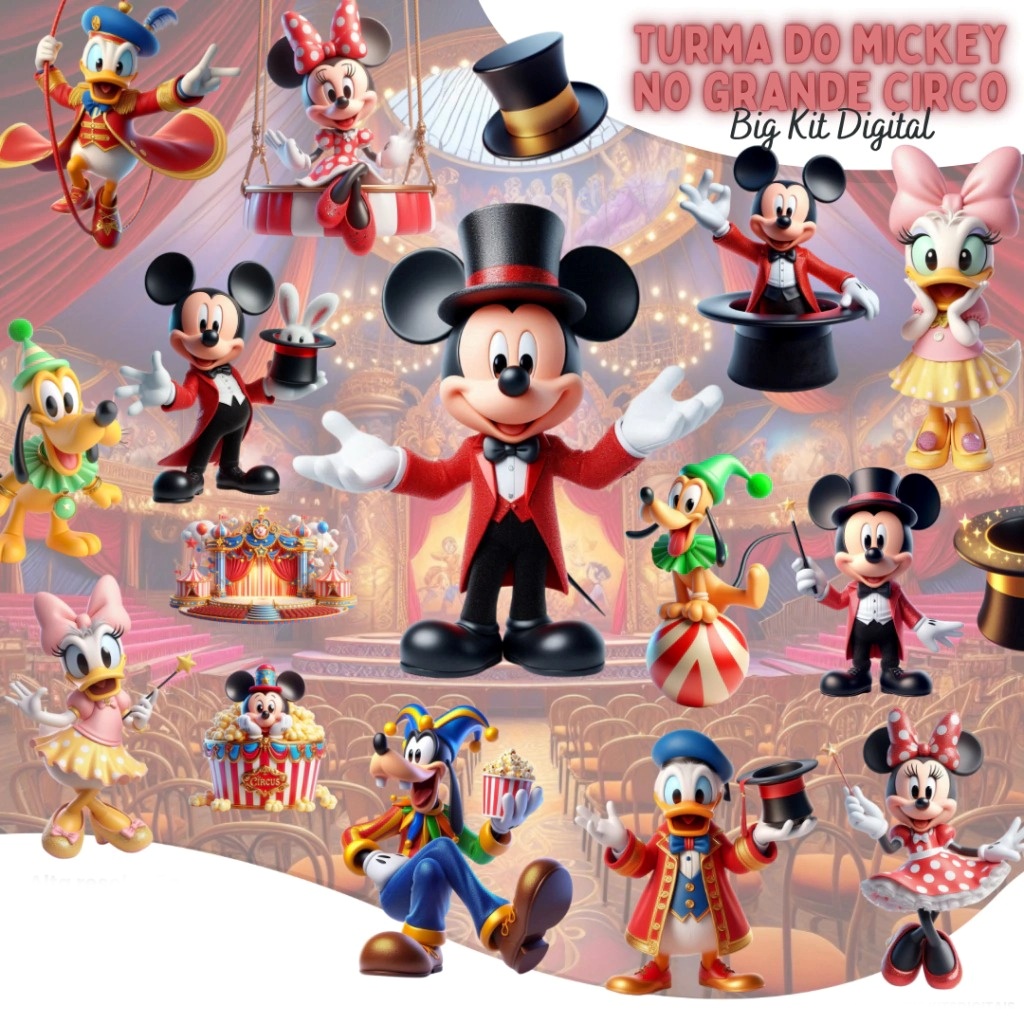 Turma do Mickey no Circo Turma do Mickey Circo - Kit Digital - Imagem 1