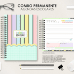 Agendas Escolares Permanente - Combo