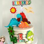 Topo de Bolo - Dinossauro