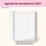 Agenda 3 Profissionais 2027 - Encadernação