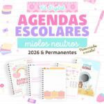 Agendas Escolares Neutras - Combo