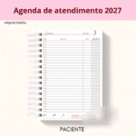 Agenda Paciente 2027 - Encadernação