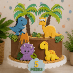 Topo de Bolo - Dinossauro