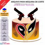 Topo de Bolo - Deadpool
