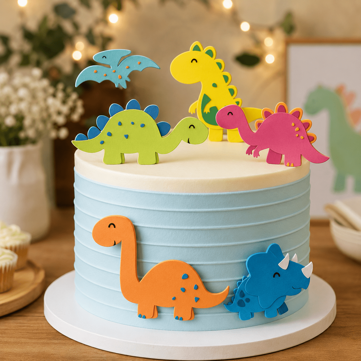 30 Topo de Bolo - Dinossauro - Imagem 1