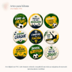 Arte Botons Copa do Mundo - Mimos