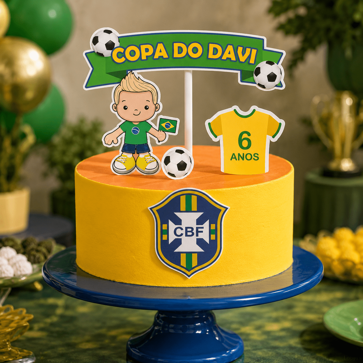 32 Topo de Bolo - Futebol - Imagem 1