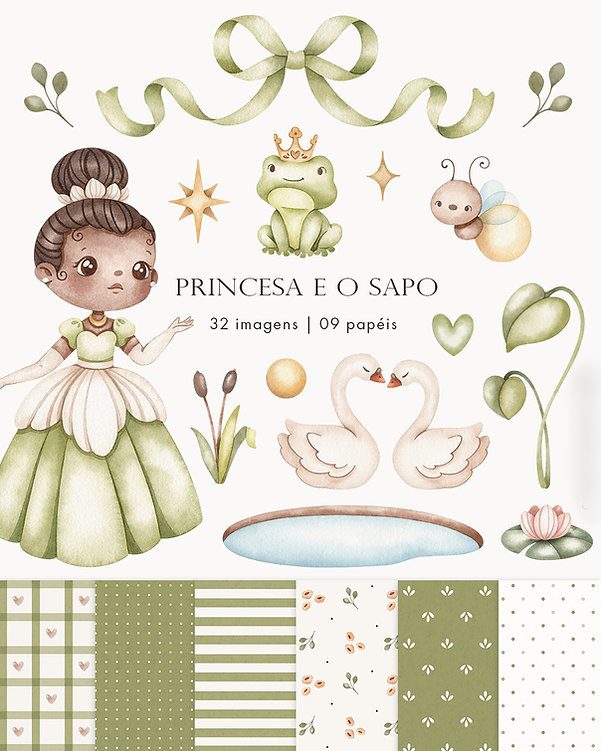 A princesa e o Sapo A Princesa e o Sapo - Kit Digital - Imagem 1