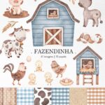 Fazendinha Azul - Kit Digital