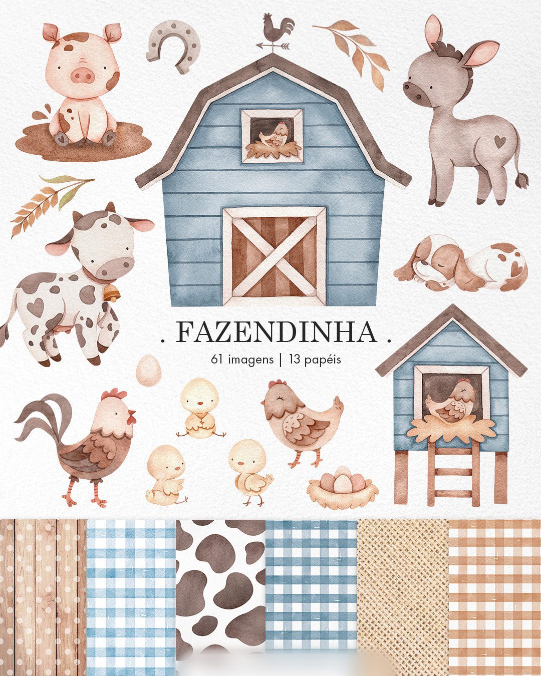Fazendinha Azul Fazendinha Azul - Kit Digital - Imagem 1