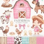 Fazendinha Rosa - Kit Digital