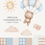 Ursinho Paraquedista - Kit Digital