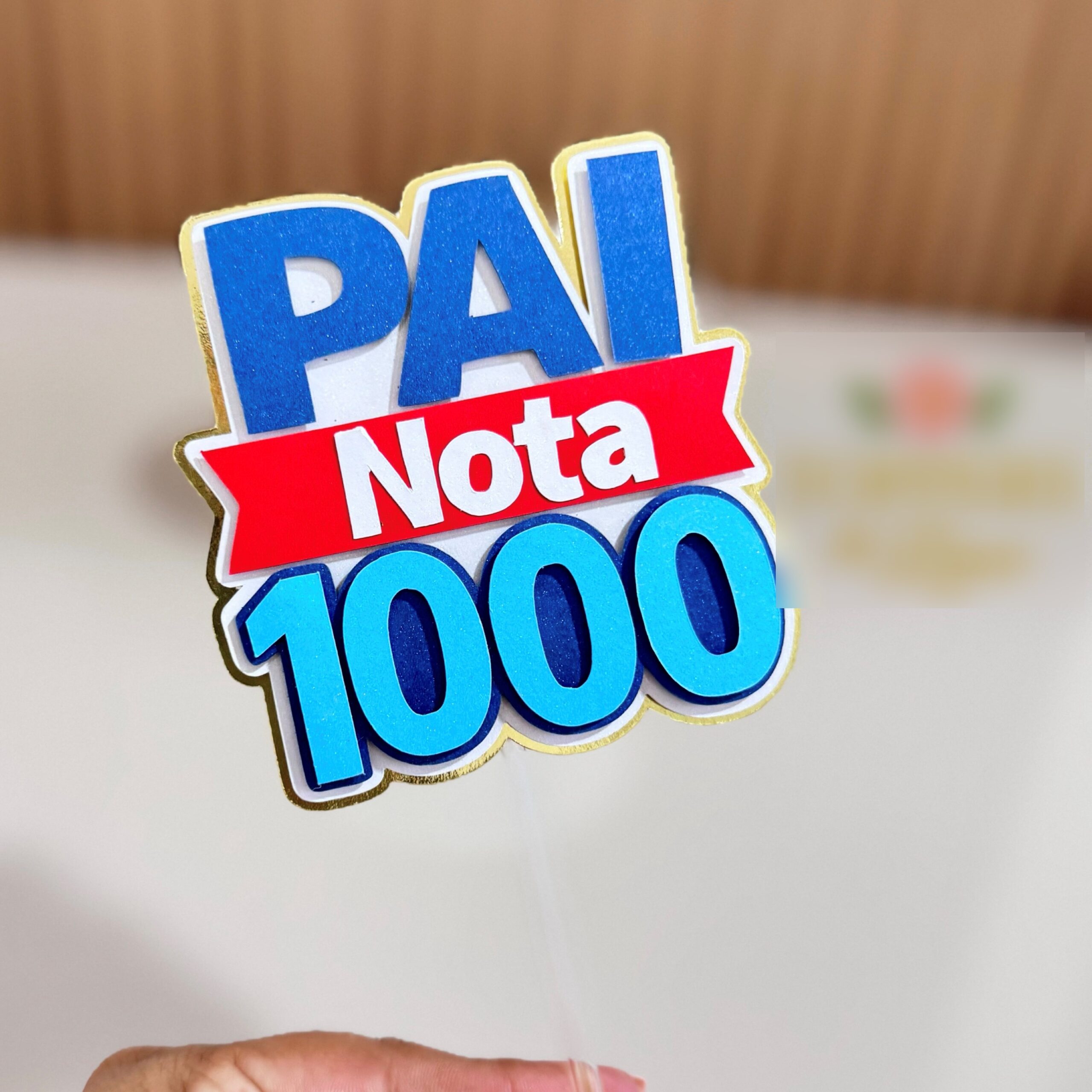 created by photogrid Dia dos Pais - Topo de Bolo - Imagem 1