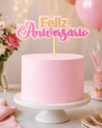 Topo de Bolo - Feliz Aniversario